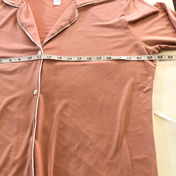 Eberjey Women's Modal Blend Contrast Piping Luxurious Long Pajama Set Size L - Picture 6 of 15